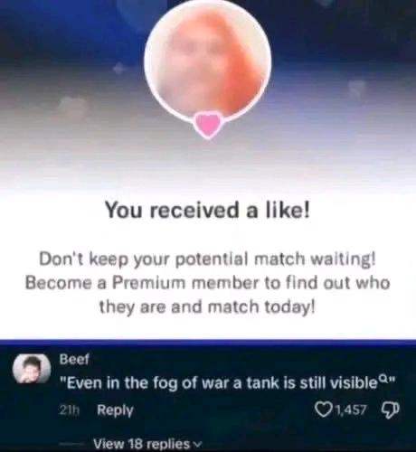 He received a like tho