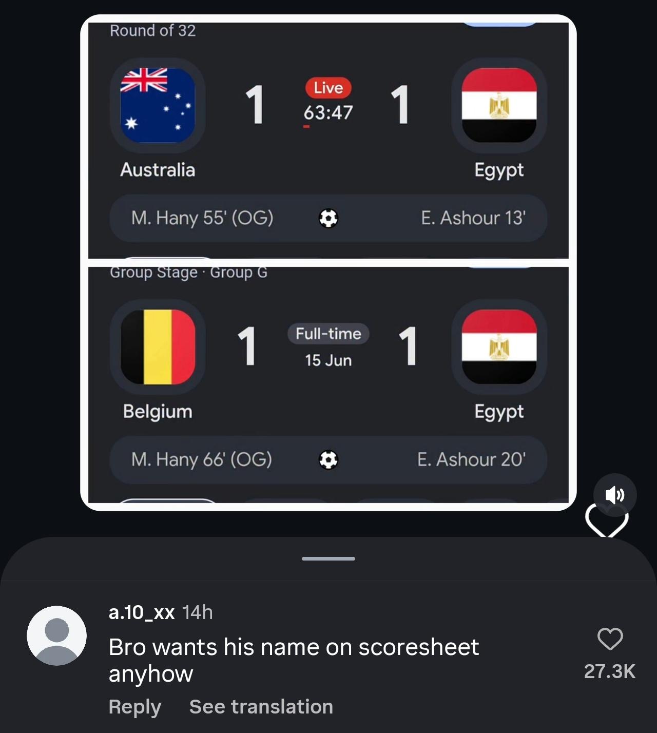 two own goals