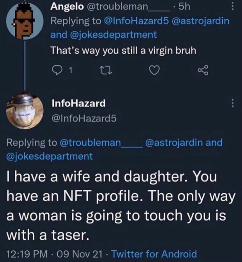 prolly he likes woman with tasers