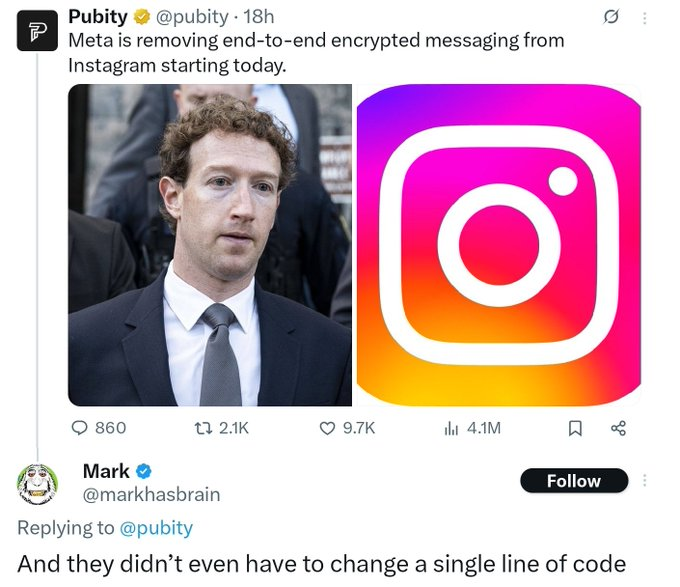 Privacy's gone to fetch milk