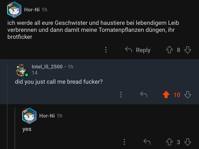 apparently, i am a bread fucker