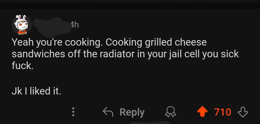 OP was asking if he's cooking with his poem