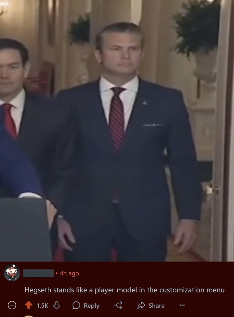 heard hegseth prefers his insults medium rare