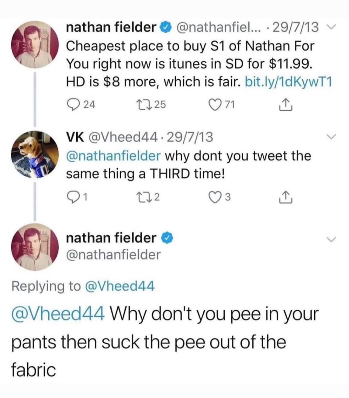 This all-timer from Nathan Fielder