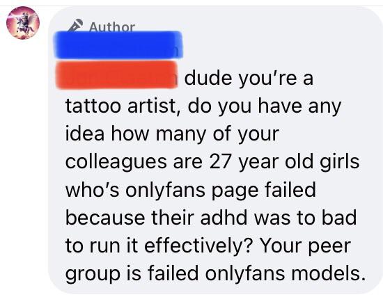 Twice divorced middle aged dude with adult children who hardly talk to him was trying to act superior.