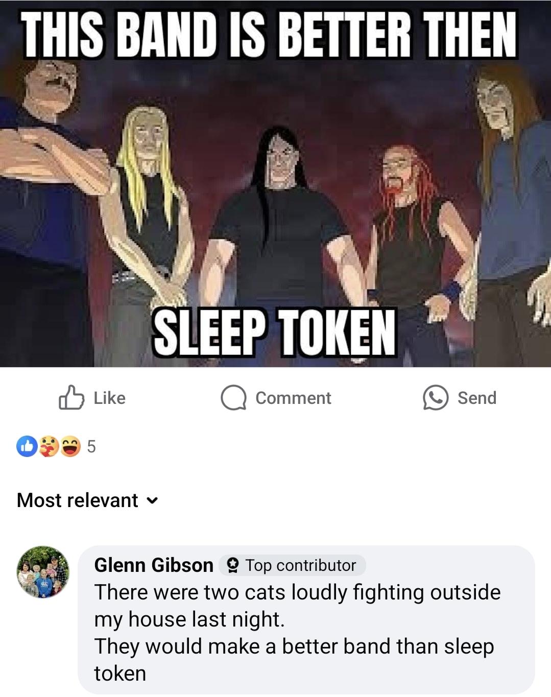 Picking he isn't a fan of theirs?