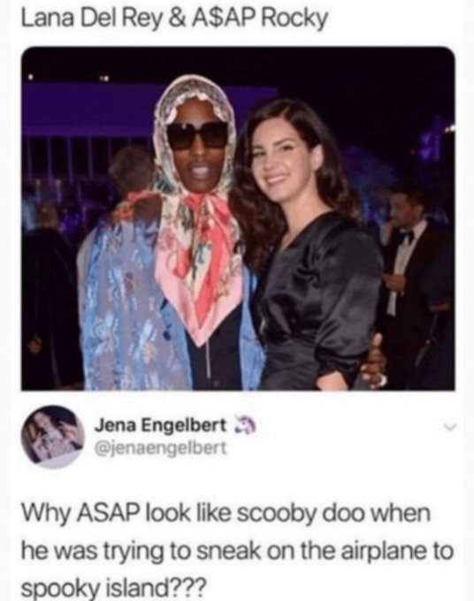 A$AP Rocky: The new Scooby-Doo mystery solver.