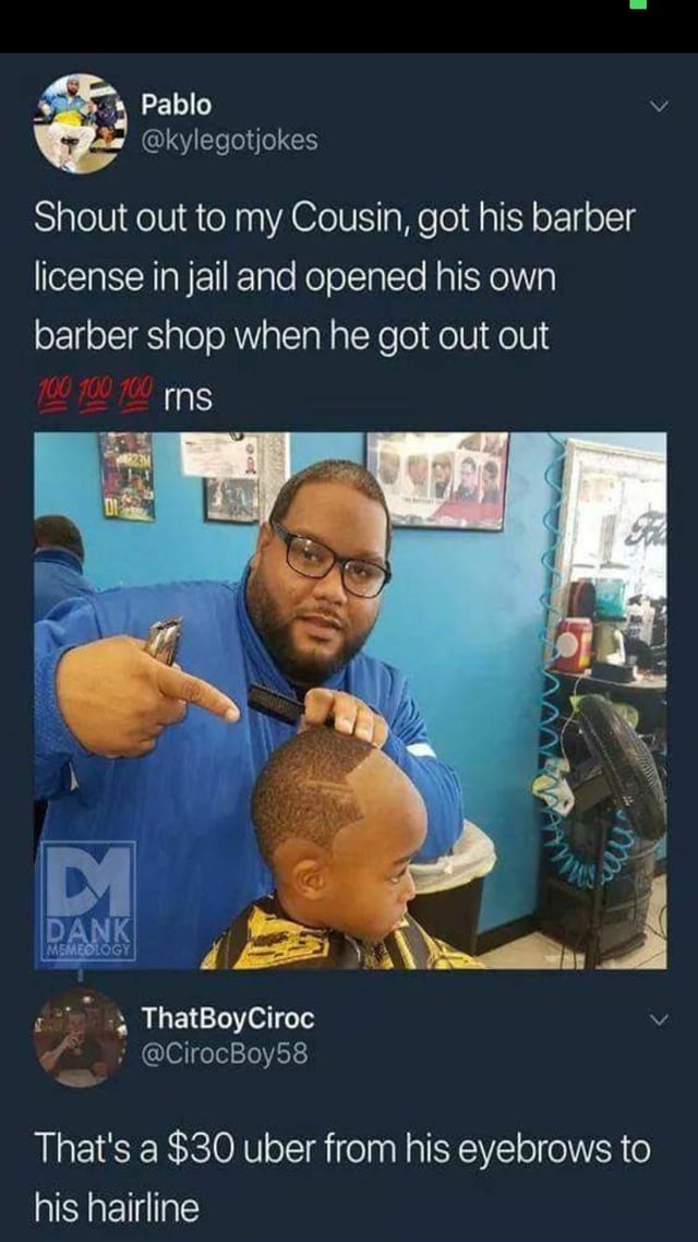 About someone’s haircut