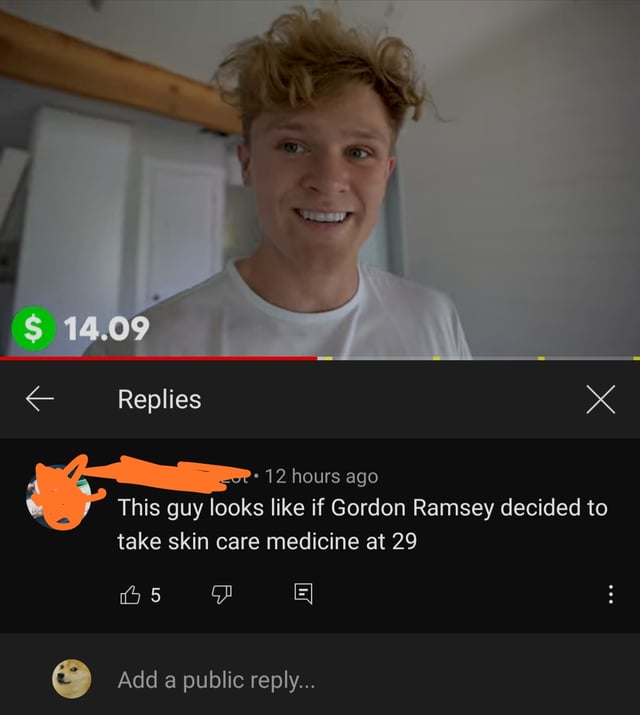 Gordon Ramsey takes skin care meds lmao