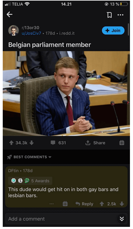 He got a point