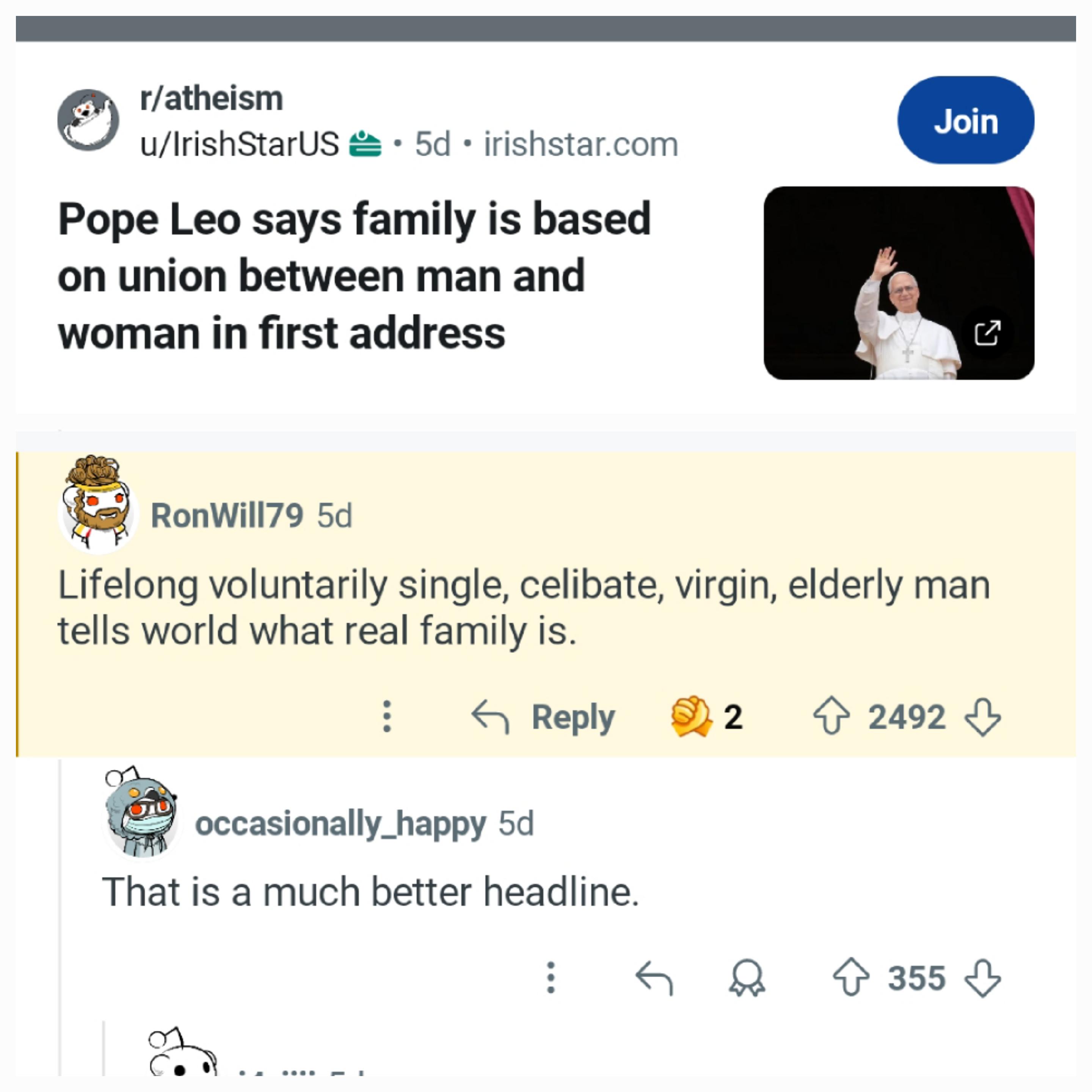 Ended his papacy right there
