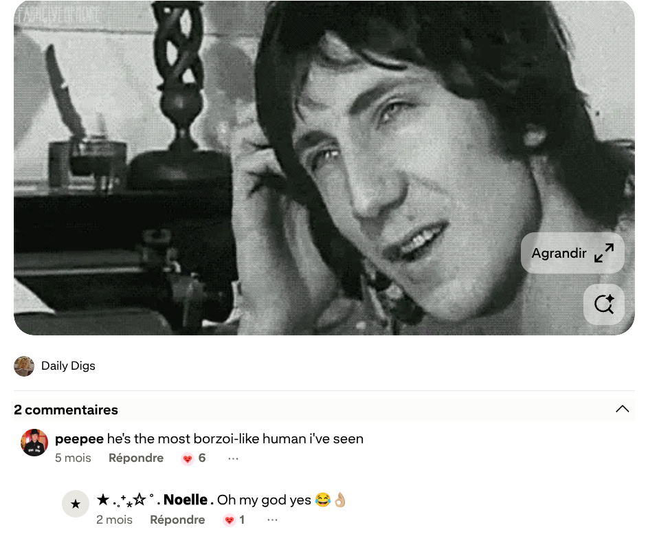 On a pin of Pete Townshend... who is known for his massive nose