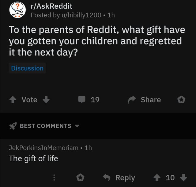 I regret giving you a gift