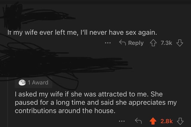 Insulted by his own wife