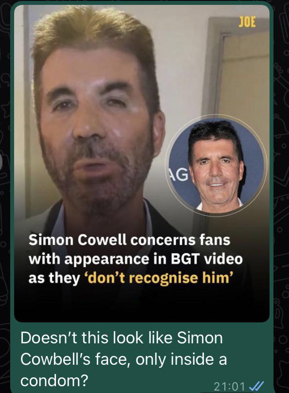 The changing face of Simon Cowell