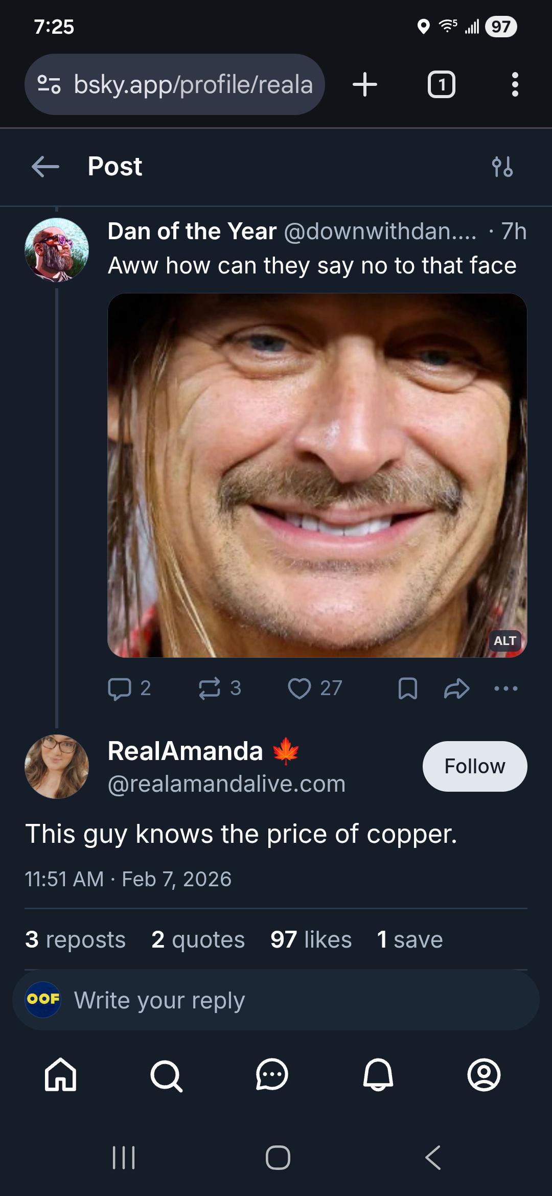 Kid Rock has been getting a lot of flak on this sub. Here's some more.