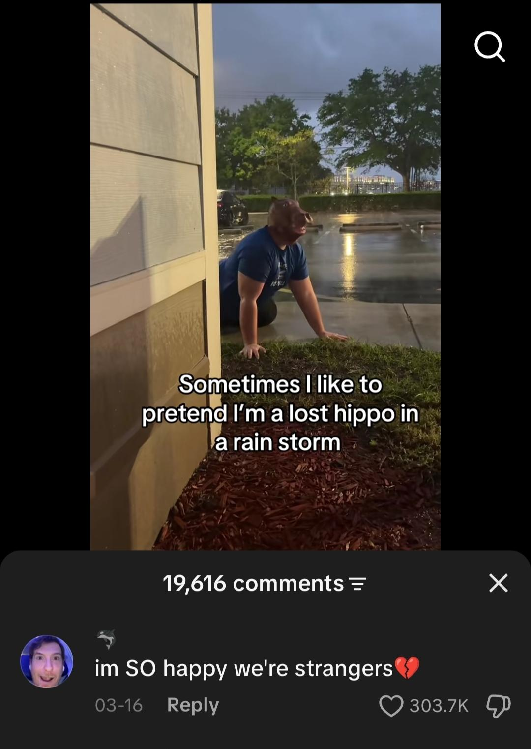 I'm SO happy we're strangers