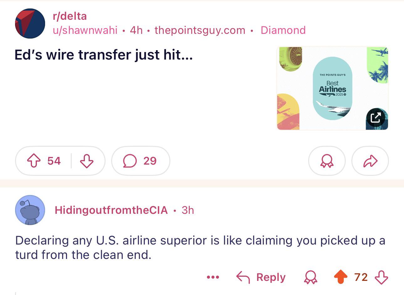 From the clean end
