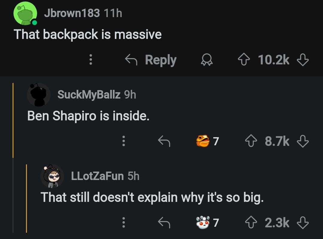 That's a unique comment thread