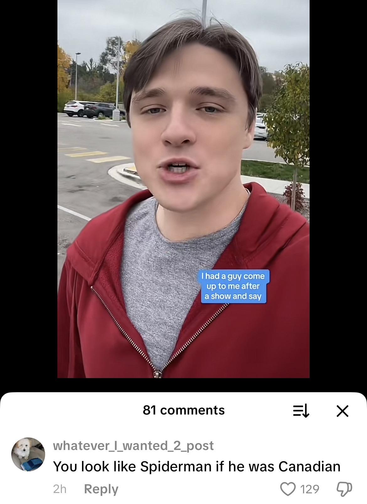 Haha. Guy actually worked as Spiderman at Disney for a bit. I kinda see it
