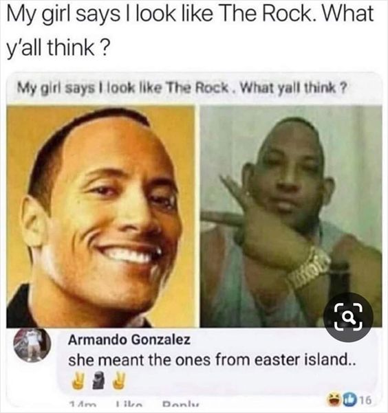 Why did you do The Rock like that, LOL