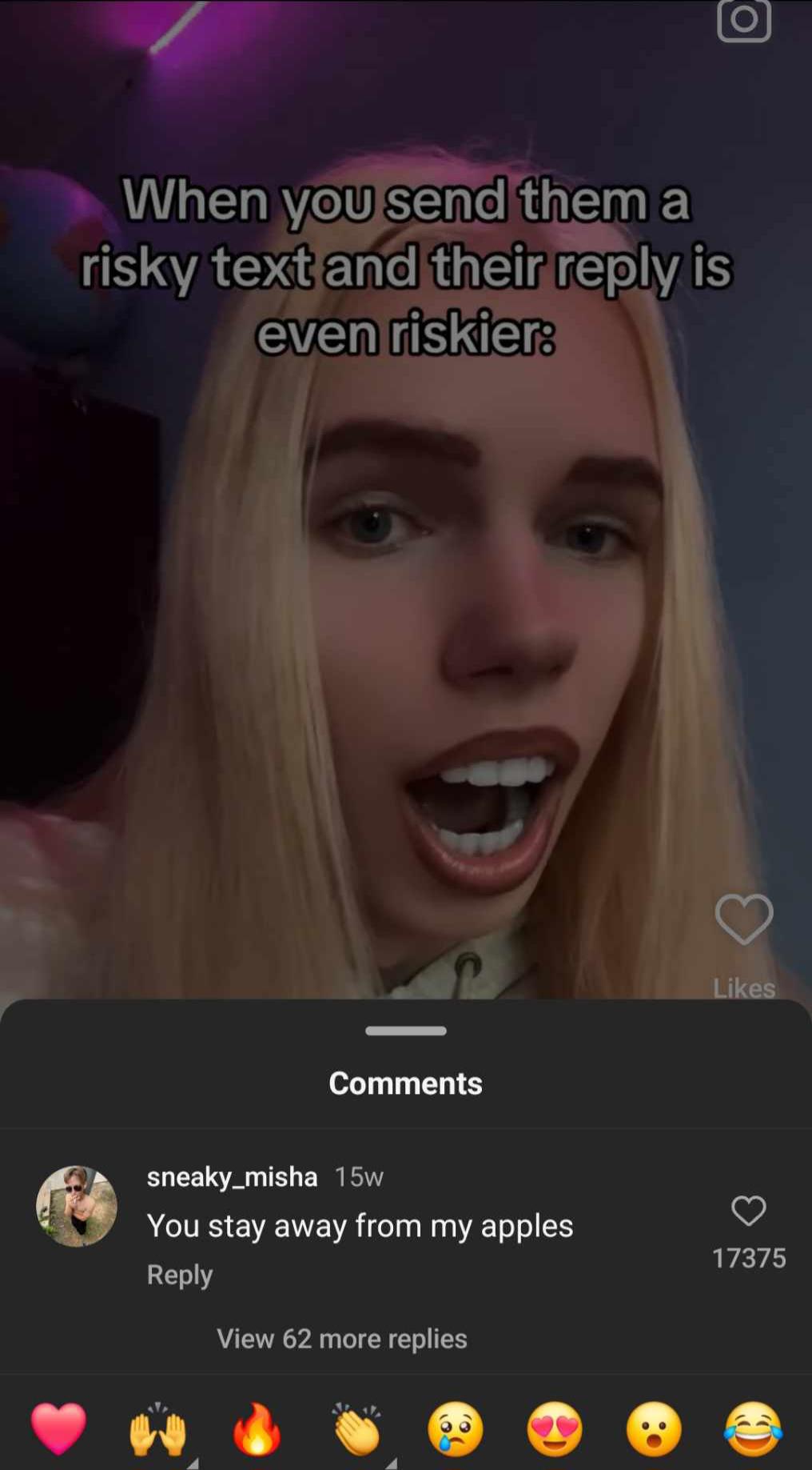 Screenshot doesn't even do justice to the size of her teeth/mouth