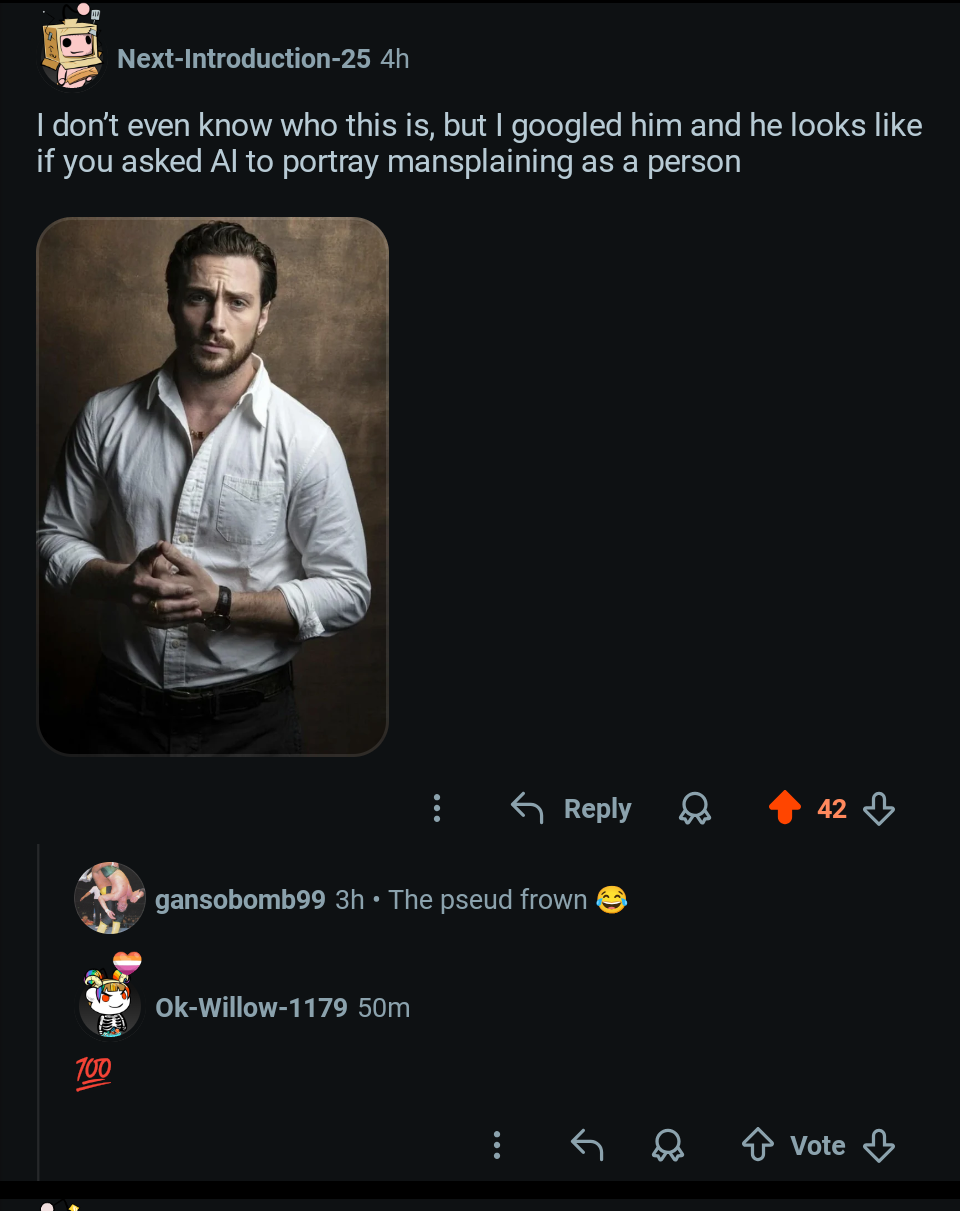 On a post about a celebrity