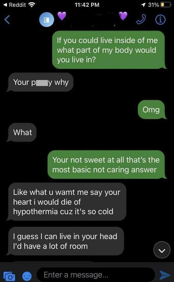 Cold heart and empty brain