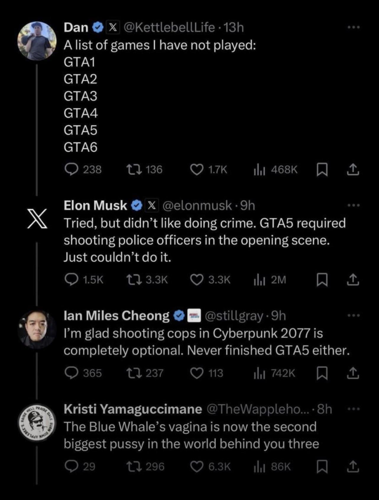 Elon: Brave Enough for Mars, Too Scared for Los Santos