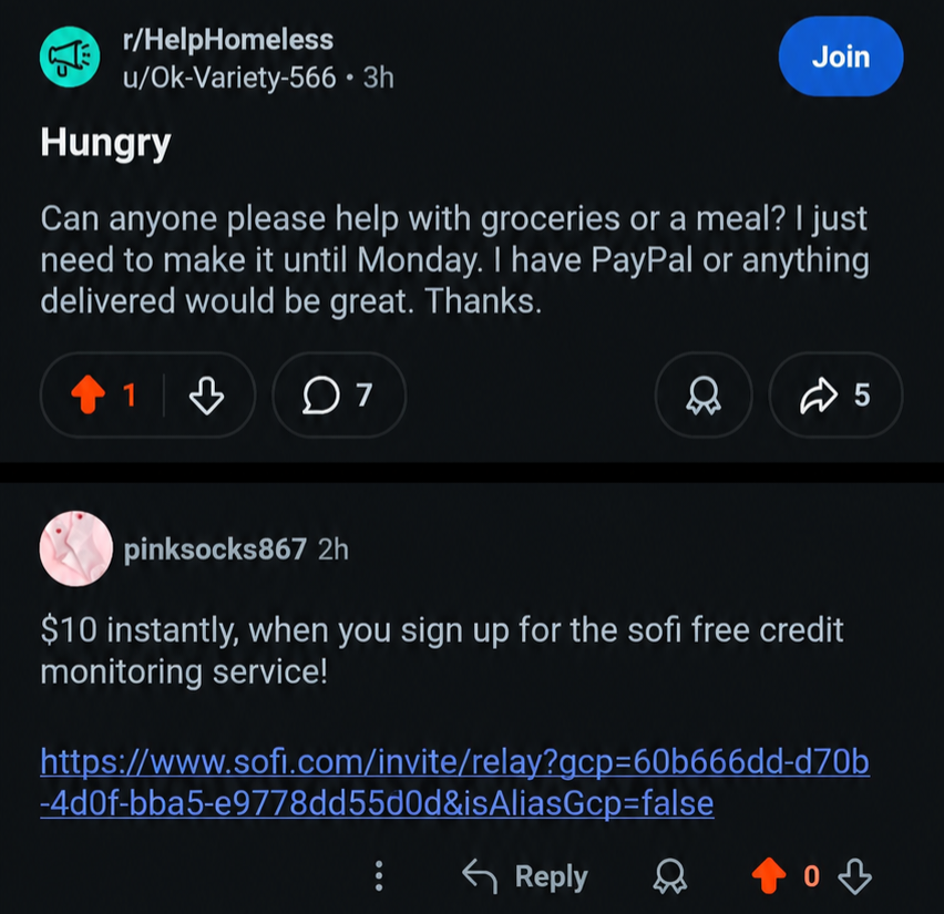 Thats one way to feed the homeless.