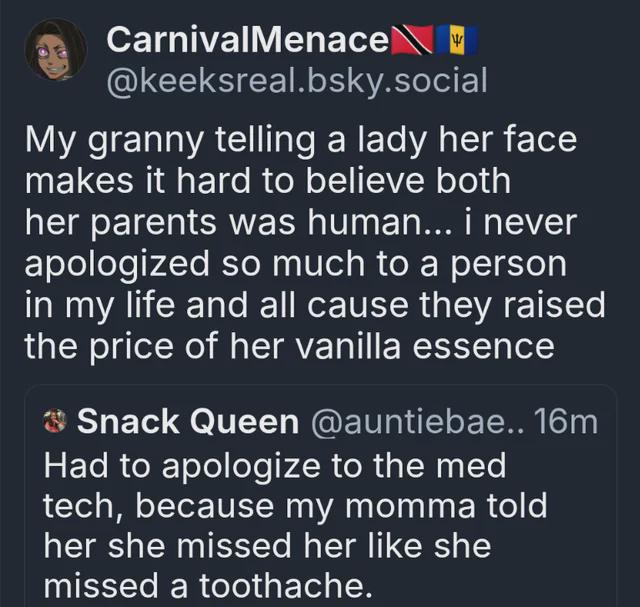 Do not come between Granny and her vanilla essence.
