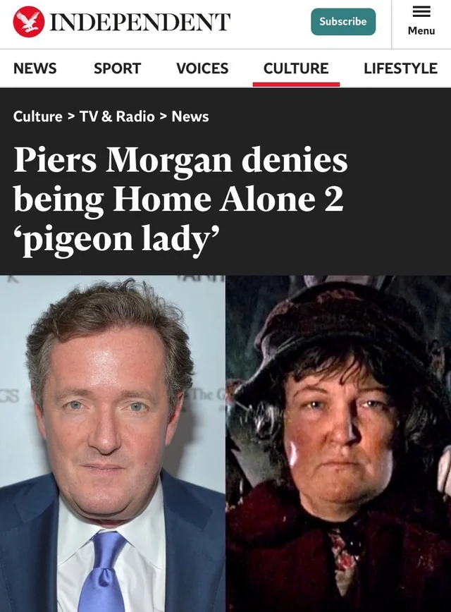 This time, she's Piers Morgan