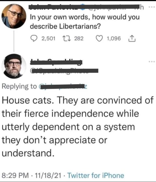 Libertarians - House Cats