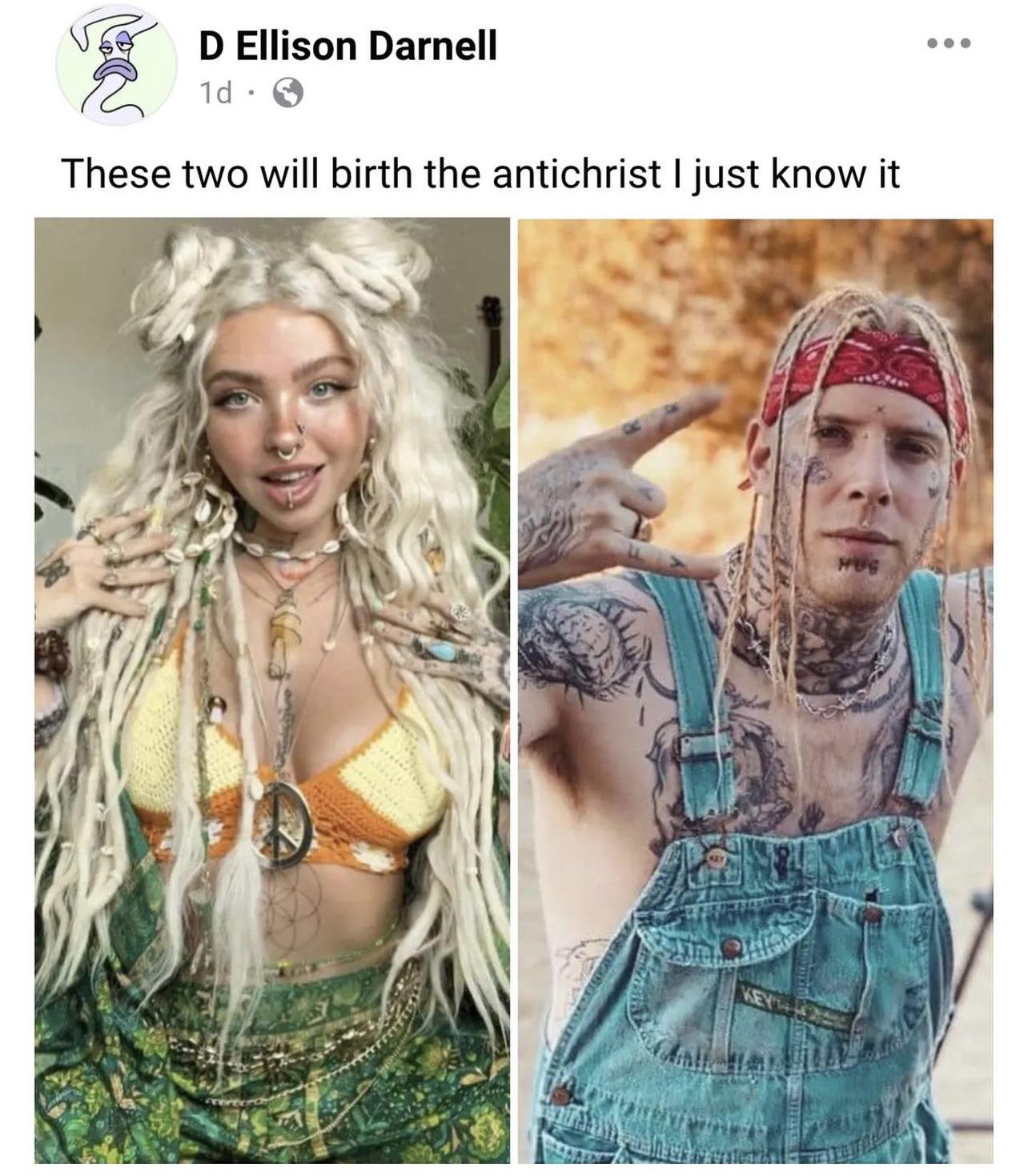 That’s insulting to the antichrist to suggest they would be its parents