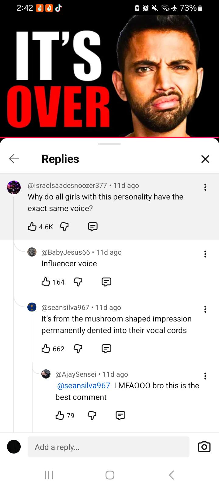 The mushroom shaped impression had me 😭