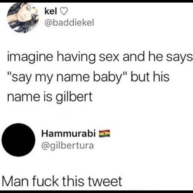 Gilbert is sad now