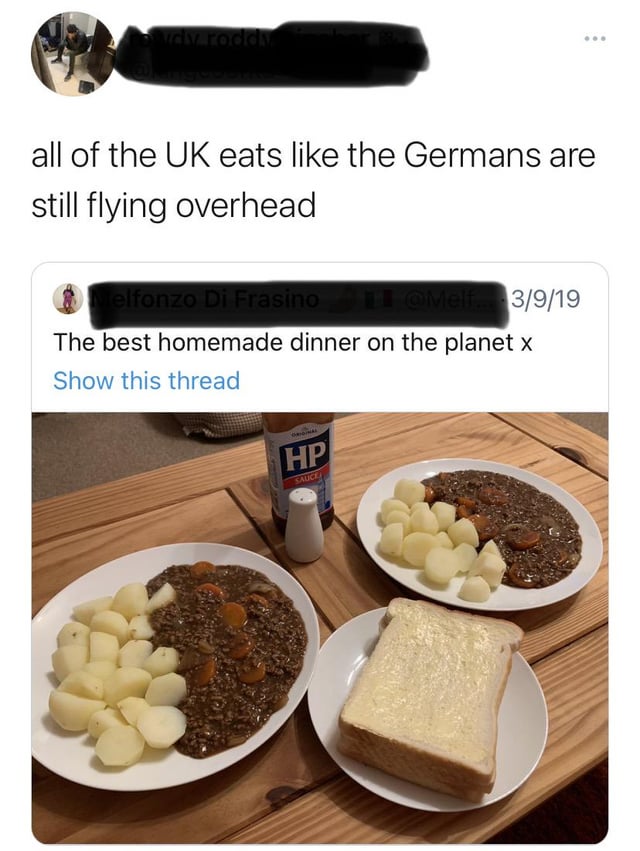 Not a fan of British cuisine