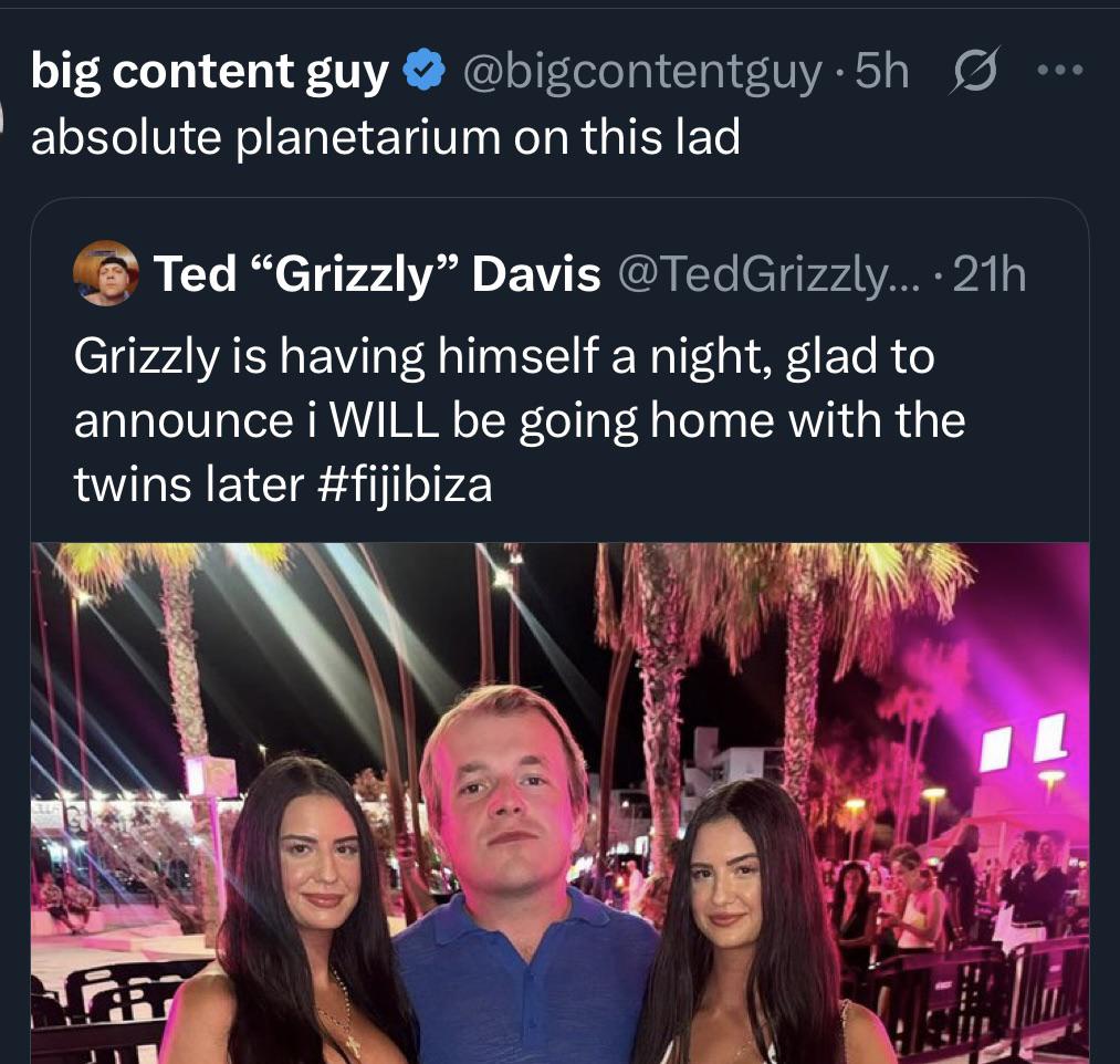Ted produces his own gravitational anomalies