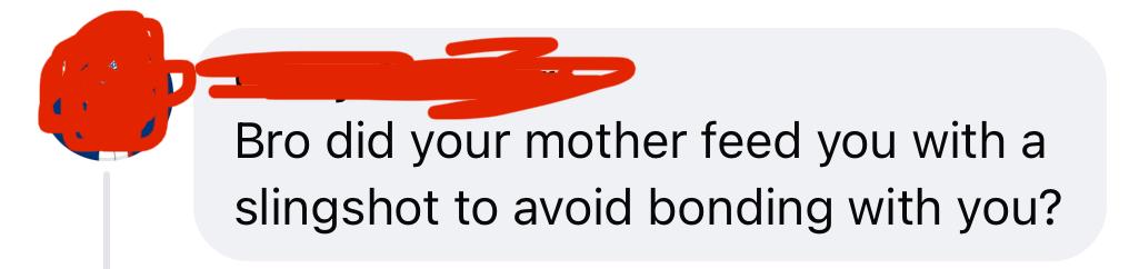 In the comments of a video featuring a man you could smell through the screen.