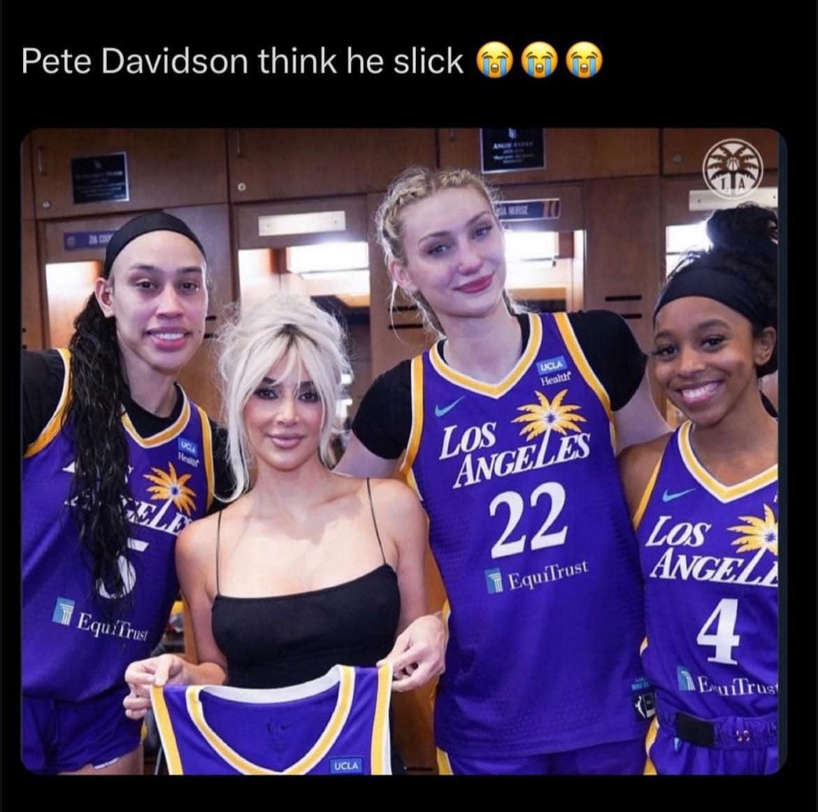 Pete davidson think he slick