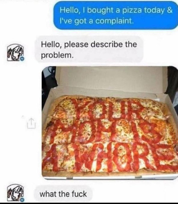 A pizza that's more of a statement than a meal.