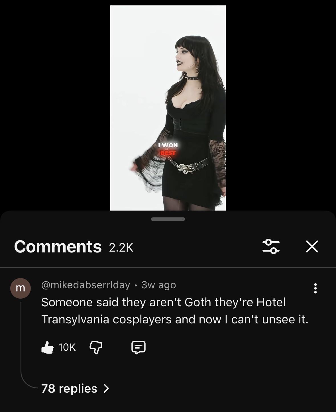 Not real goth girls