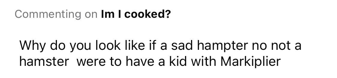 My phone won’t actually let me reply