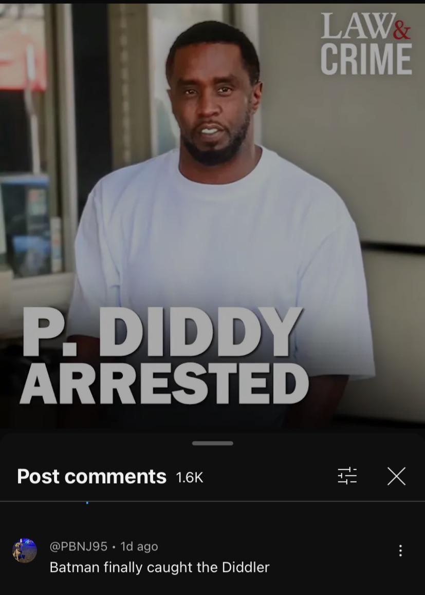 No more diddling for Diddy.