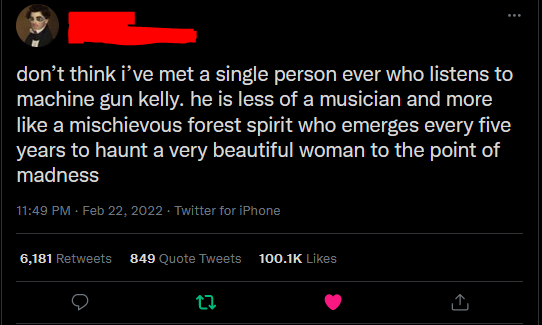 Everything I've learned about Machine Gun Kelly has been against my will