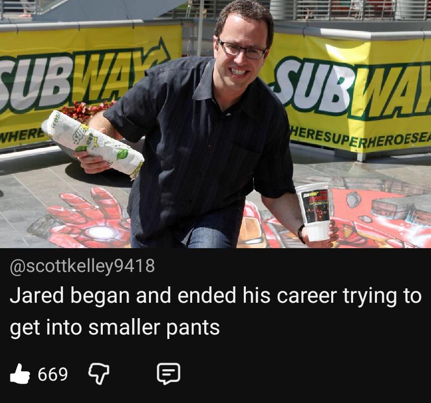 Jared Fogle Pedo Roast