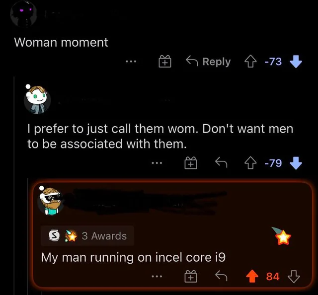 Incel Core i9, running at maximum cringe