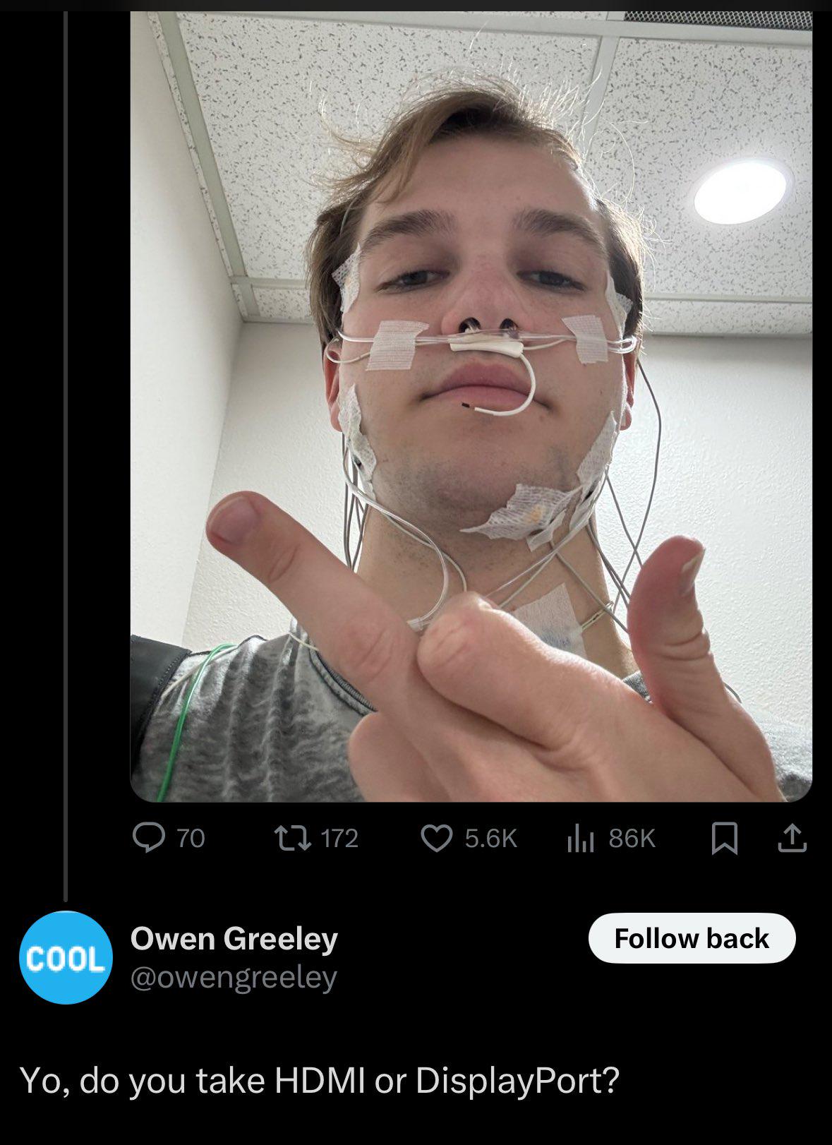 I bet he take both ports