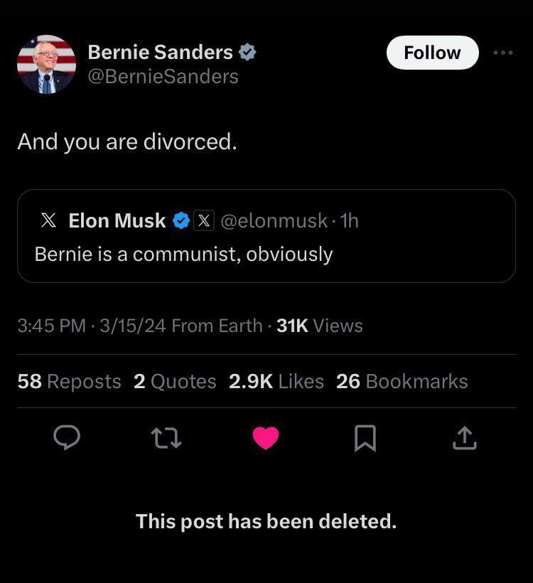 Bernie Sanders wild for this😭