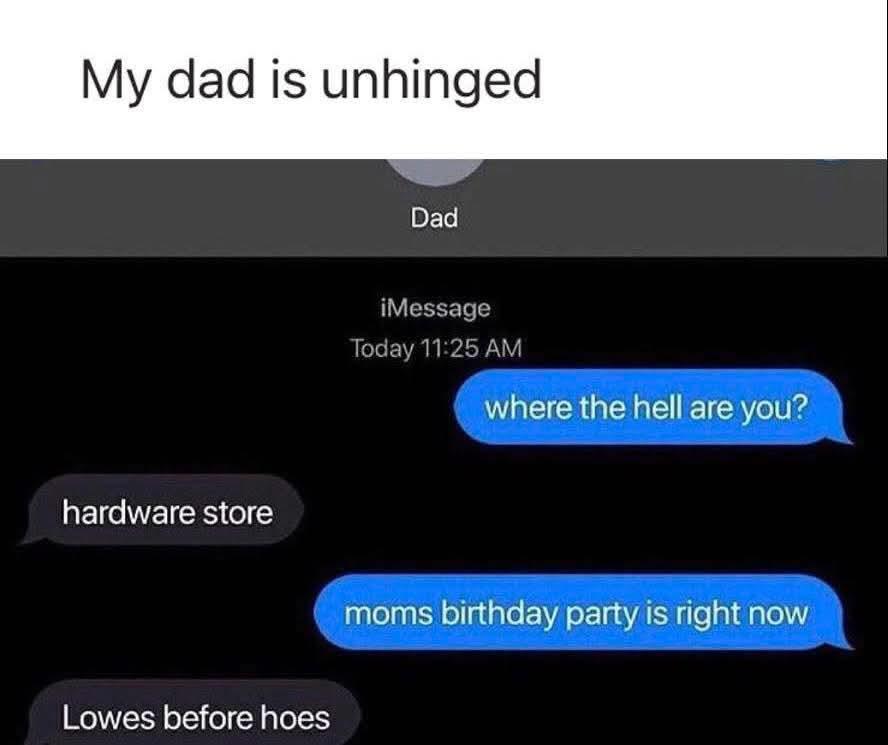 Dad’s Lowe’s Loyalty!
